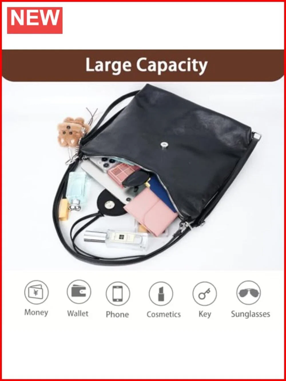 Women's Convertible Tote Backpack Purse Hobo Shoulder Bag Multi-functional